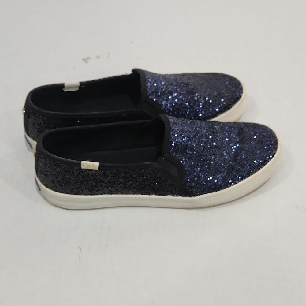 Keds x Kate Spade New York Double Decker Glitter Navy/Black Glitter Size 8